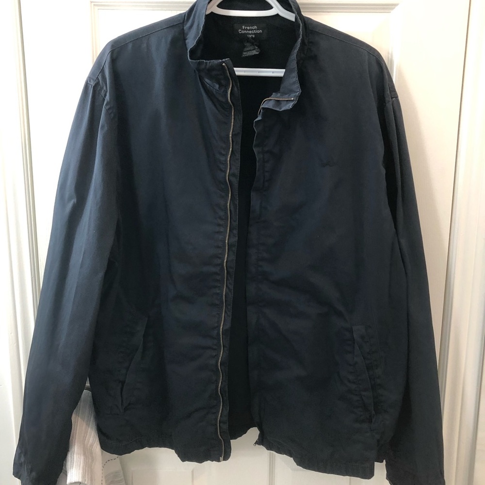 French Connection UK men’s spring jacket. Dark blue/ Navy blue. Perfect conditio